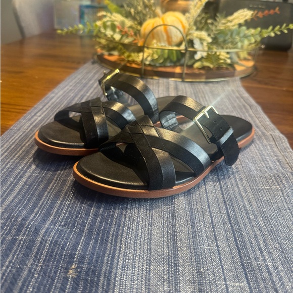 Cole Haan Black Strappy Sandals - Picture 1 of 4